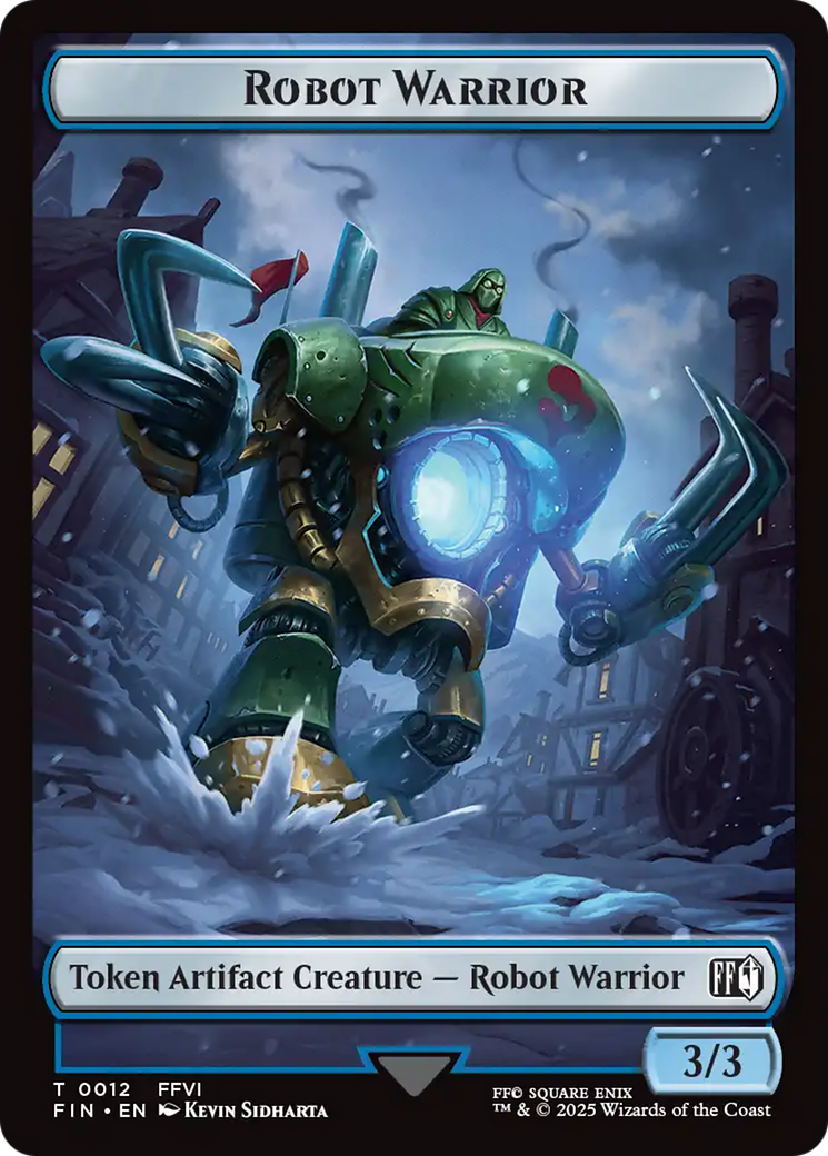 Robot Warrior (0012) // Copy (0001) Double-Sided Token [FINAL FANTASY Tokens] | Good Games North