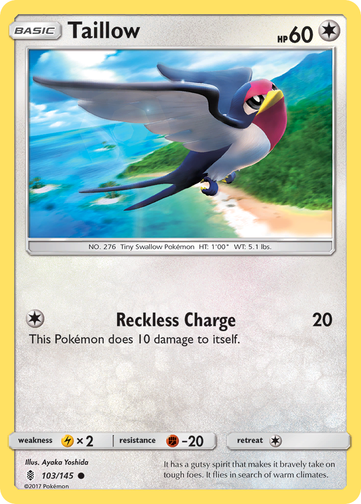 Taillow (103/145) [Sun & Moon: Guardians Rising] | Good Games North