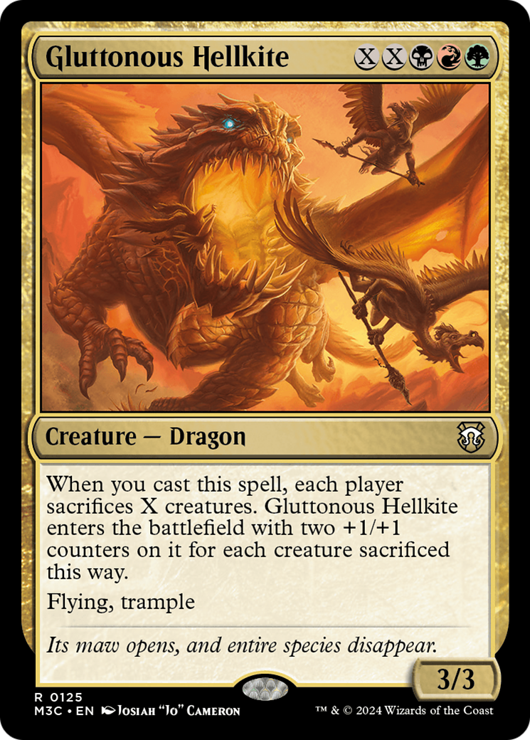 Gluttonous Hellkite [Modern Horizons 3 Commander] | Good Games North
