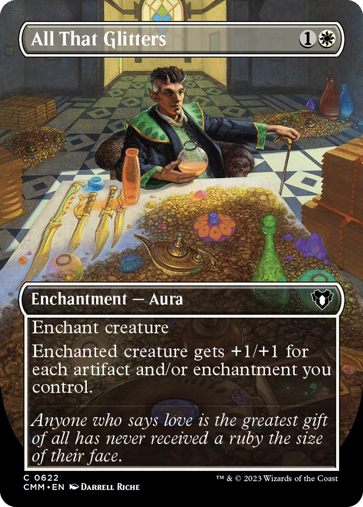 All That Glitters (Borderless Alternate Art) [Commander Masters] | Good Games North