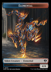 Treasure // Elemental (0037) Double-Sided Token [Commander Masters Tokens] | Good Games North