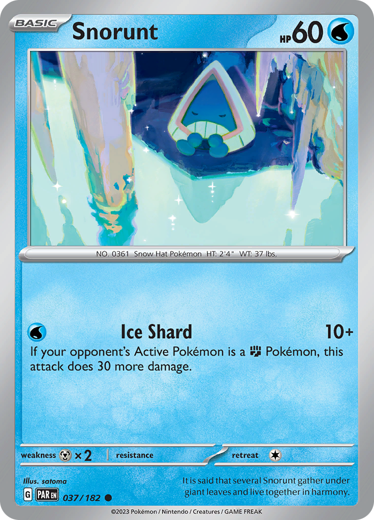 Snorunt (037/182) [Scarlet & Violet: Paradox Rift] | Good Games North