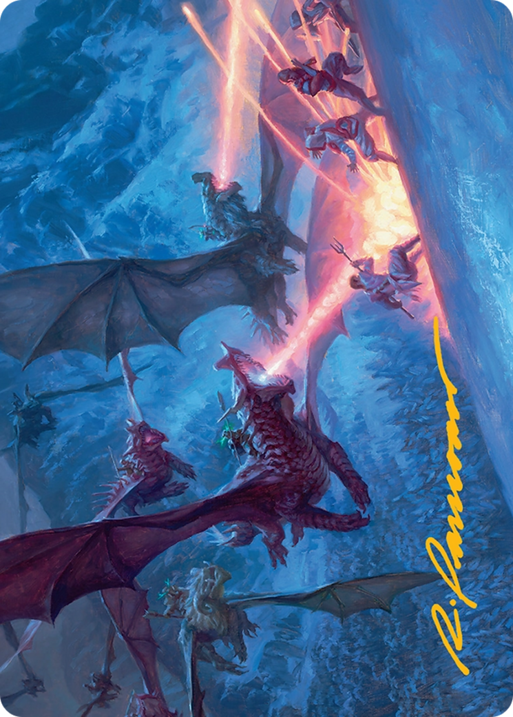 Dragonback Assault Art Card (22/54) [Tarkir: Dragonstorm Art Series] | Good Games North