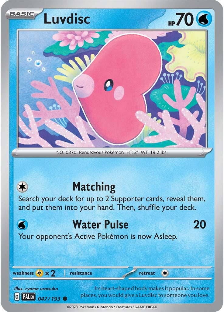 Luvdisc (047/193) [Scarlet & Violet: Paldea Evolved] | Good Games North