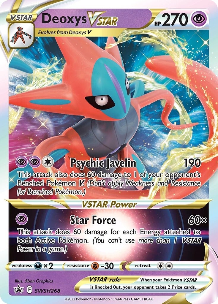 Deoxys VSTAR (SWSH268) [Sword & Shield: Black Star Promos] | Good Games North