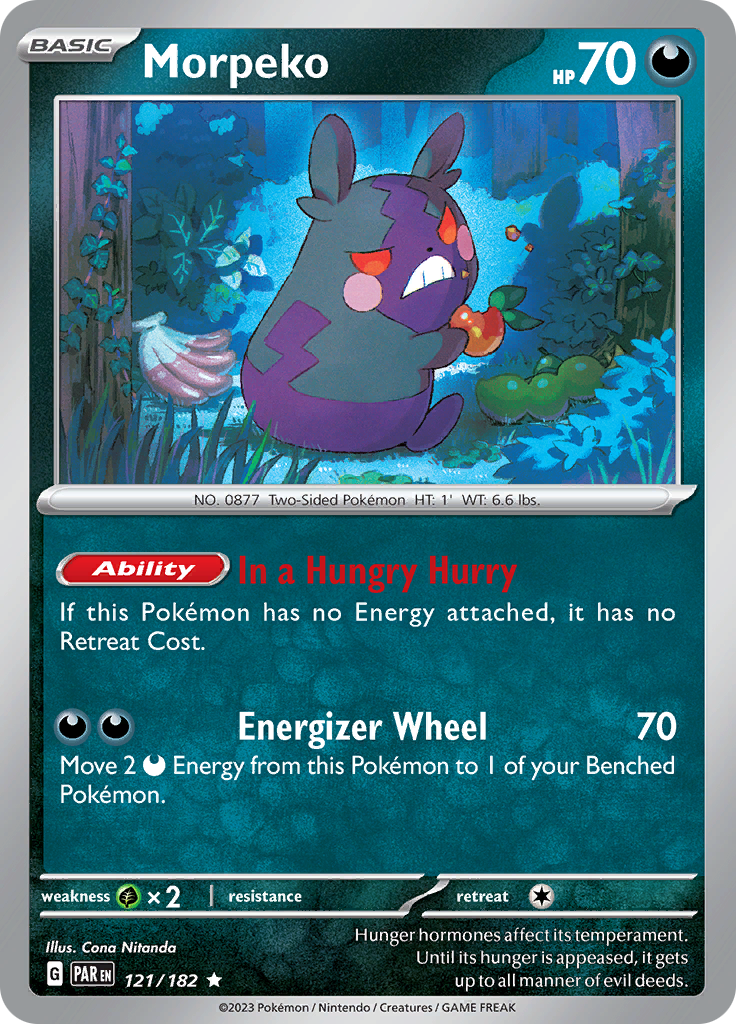 Morpeko (121/182) [Scarlet & Violet: Paradox Rift] | Good Games North