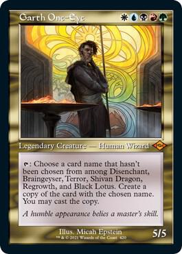 Garth One Eye Retro Frame Foil Etched (Modern Horizons 2)  - Foil | Good Games North