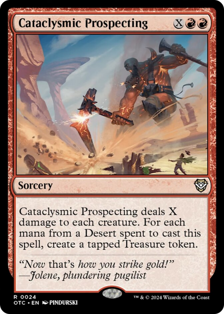 Cataclysmic Prospecting [Outlaws of Thunder Junction Commander] | Good Games North