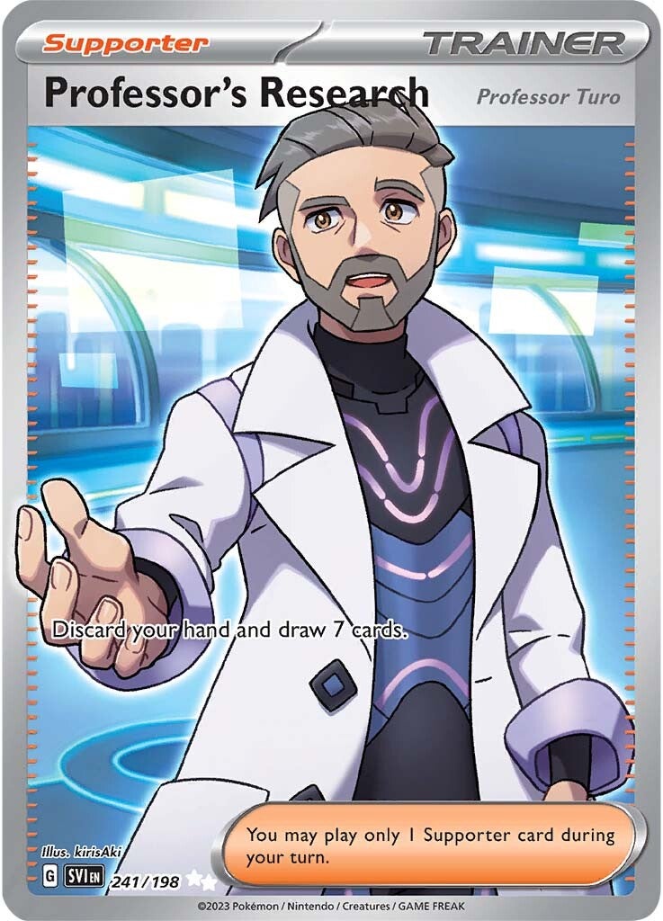 Professor's Research (Professor Turo) (241/198) [Scarlet & Violet: Base Set] | Good Games North