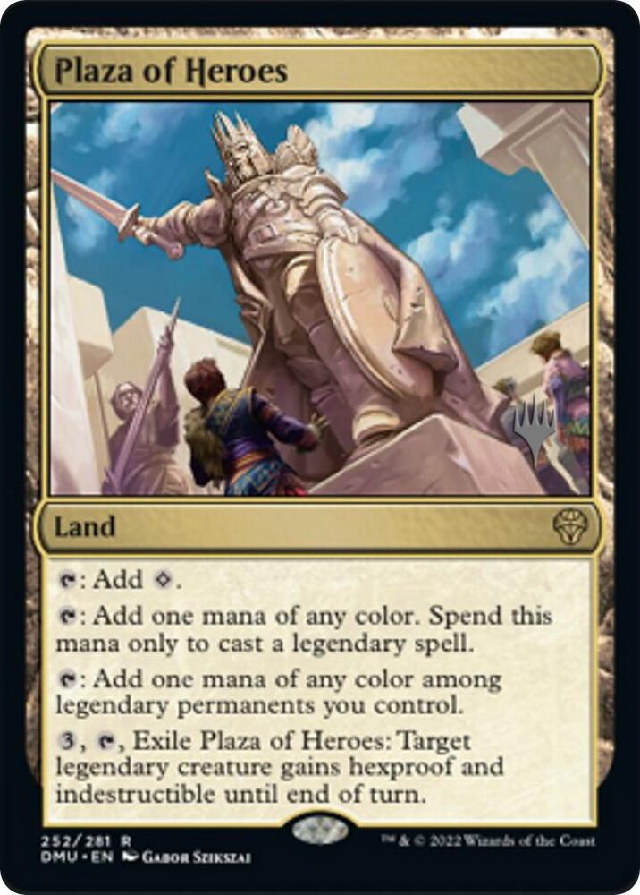 Plaza of Heroes 252p/161 (Promo Pack: Dominaria United)  - Foil | Good Games North