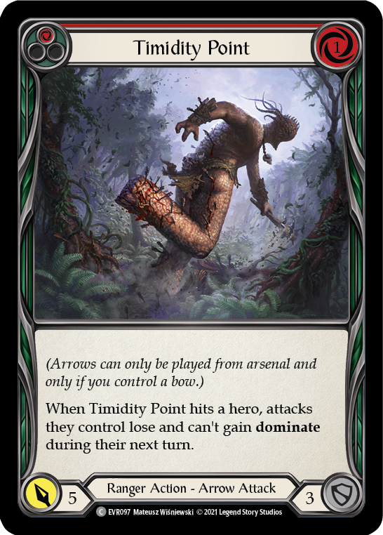 Timidity Point (Red) [EVR097] (Everfest)  1st Edition Normal | Good Games North