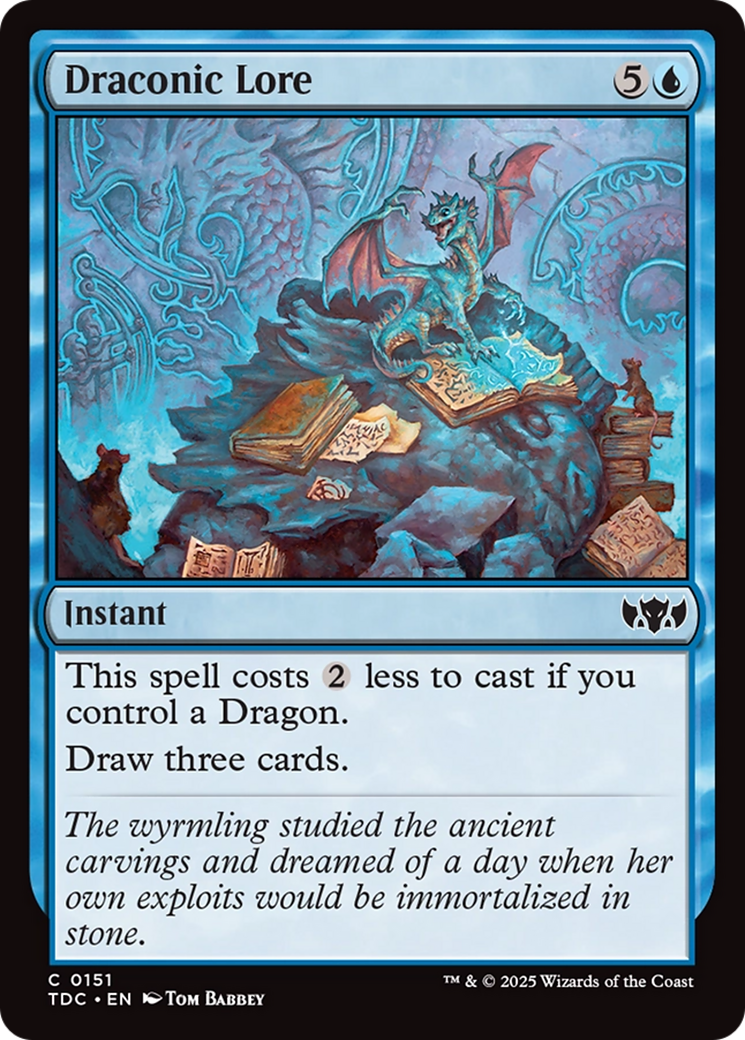 Draconic Lore [Tarkir: Dragonstorm Commander] | Good Games North