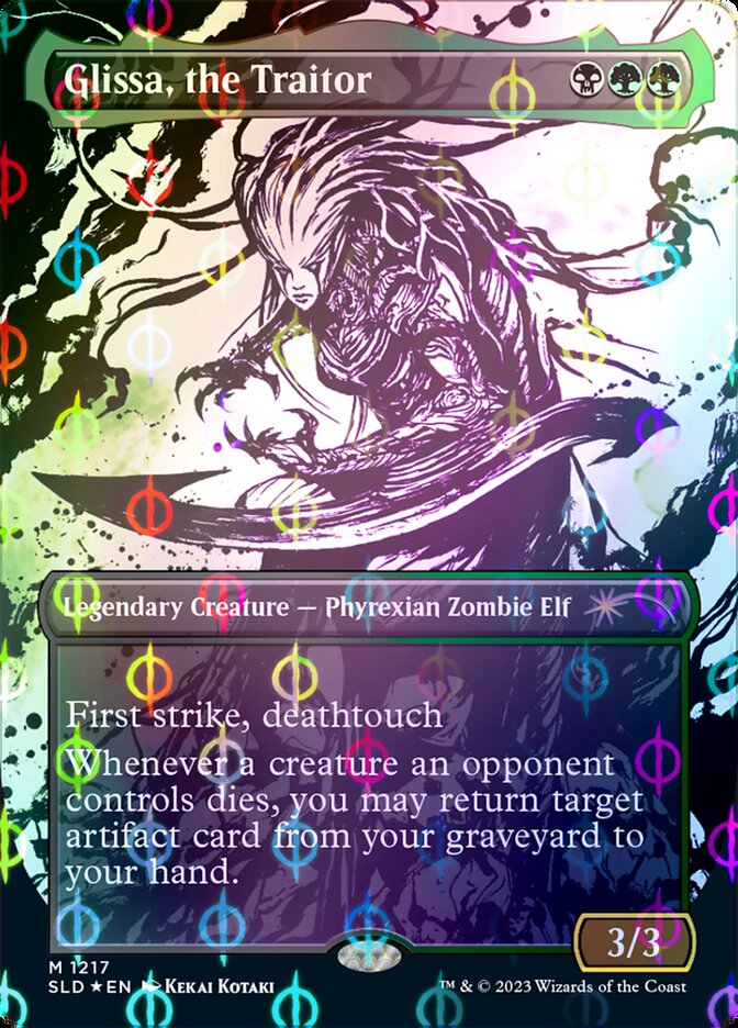 Glissa, the Traitor (Borderless Ichor Step-and-Compleat Foil) [Secret Lair Drop Series] | Good Games North
