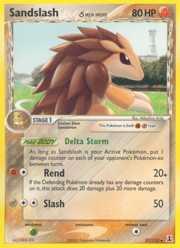 Sandslash (27/113) (Delta Species) [EX: Delta Species] | Good Games North