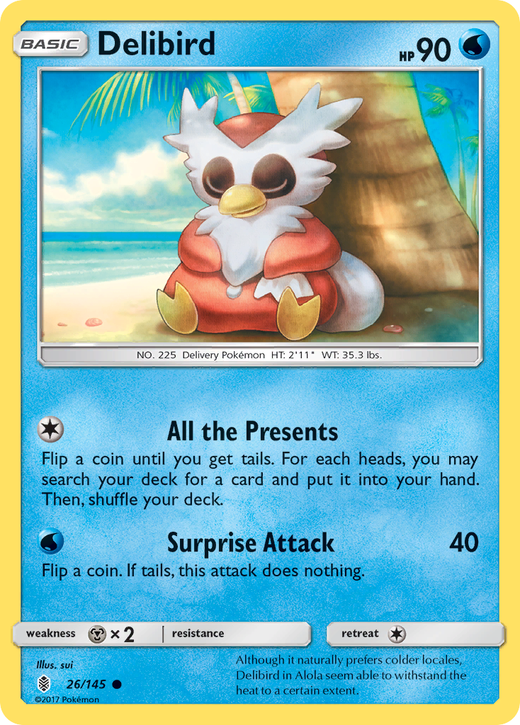 Delibird (26/145) [Sun & Moon: Guardians Rising] | Good Games North