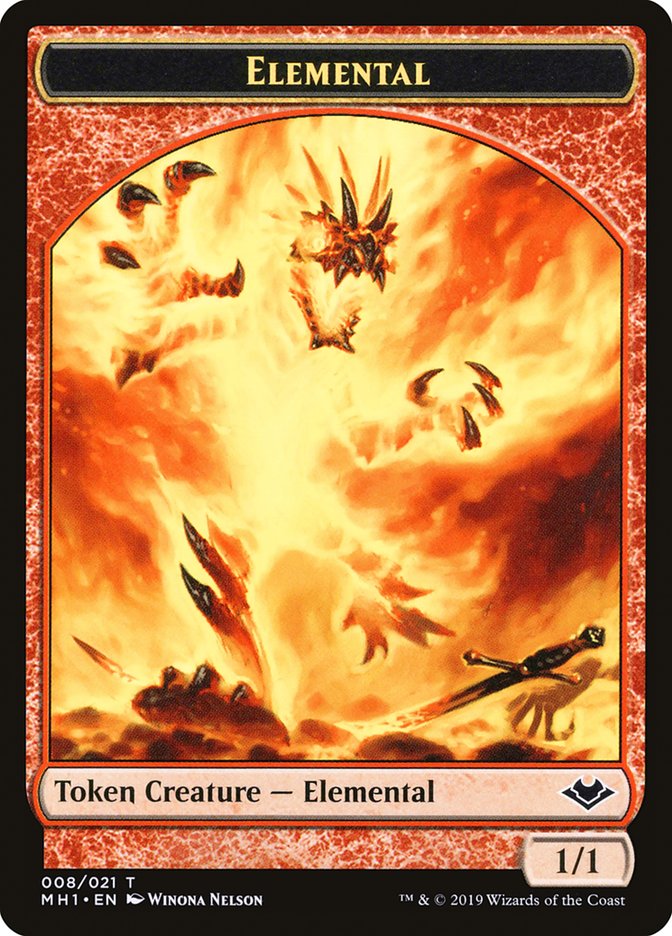 Angel (002) // Elemental (008) Double-Sided Token [Modern Horizons Tokens] | Good Games North