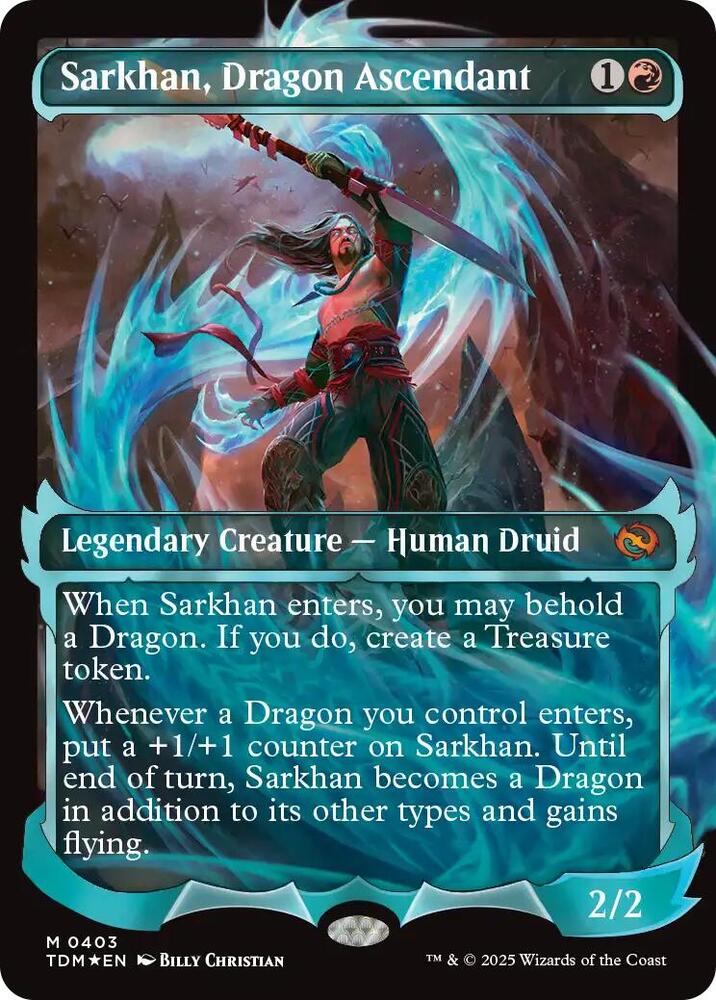 Sarkhan Dragon Ascendant 0403 Showcase (Tarkir: Dragonstorm)  - Foil | Good Games North