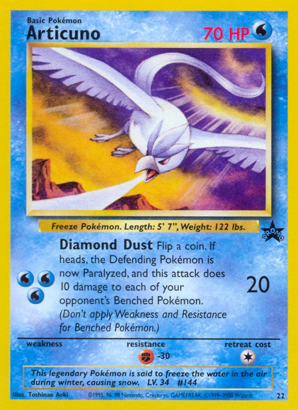 Articuno (22) [Wizards of the Coast: Black Star Promos] | Good Games North