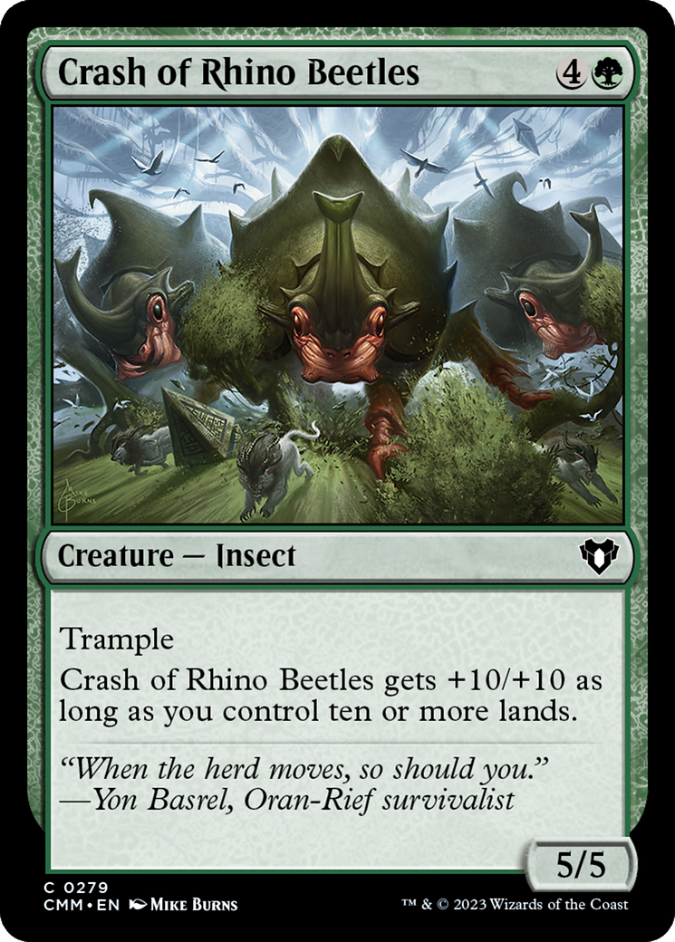 Crash of Rhino Beetles [Commander Masters] | Good Games North