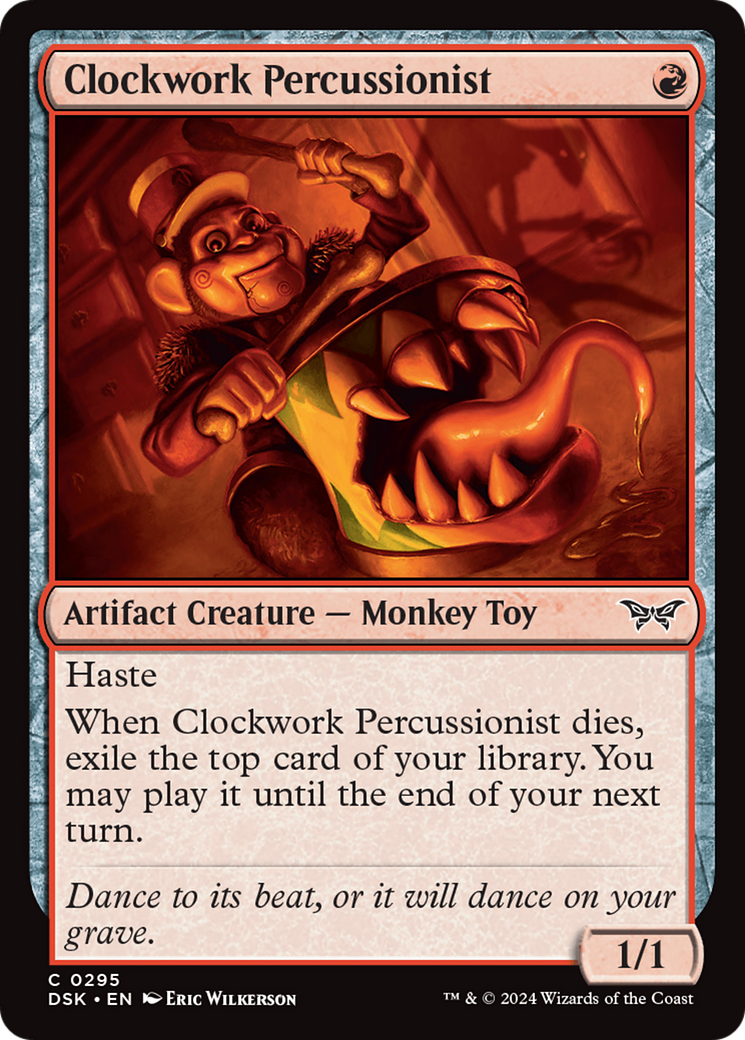 Clockwork Percussionist (0295) [Duskmourn: House of Horror] | Good Games North