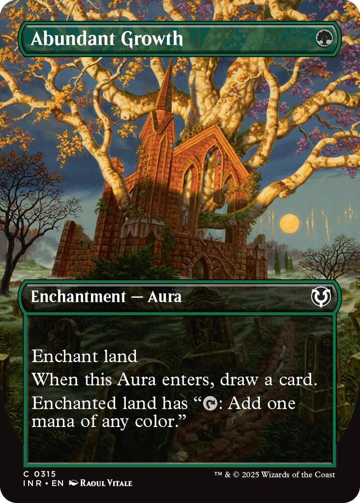 Abundant Growth Borderless (Innistrad Remastered)  - Foil | Good Games North
