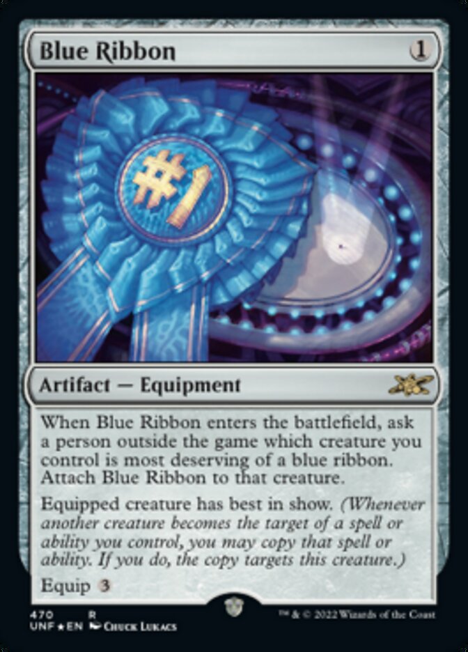 Blue Ribbon (Galaxy Foil) [Unfinity] | Good Games North
