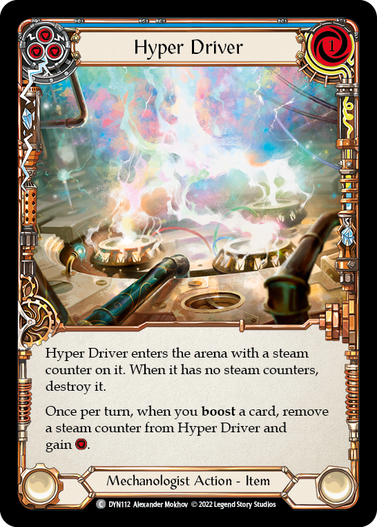Hyper Driver (Blue) [DYN112] (Dynasty)  Rainbow Foil | Good Games North