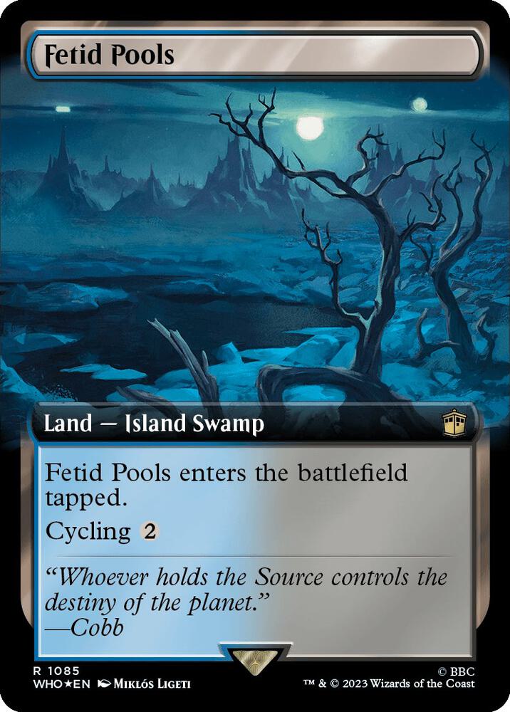 Fetid Pools Extended Art Surge Foil (Universes Beyond: Doctor Who)  - Foil | Good Games North