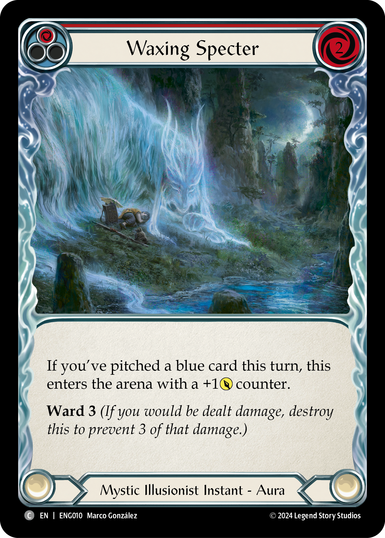 Waxing Specter [ENG010] (Part the Mistveil Enigma Blitz Deck) | Good Games North
