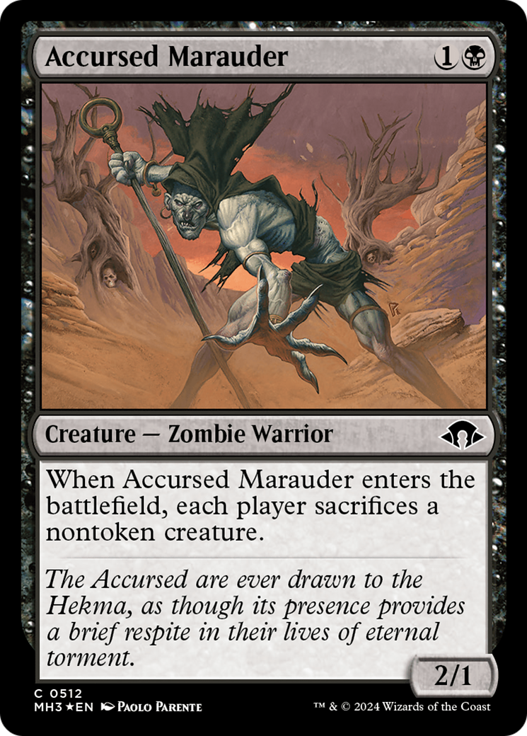 Accursed Marauder (Ripple Foil) [Modern Horizons 3] | Good Games North