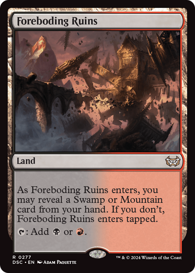 Foreboding Ruins [Duskmourn: House of Horror Commander] | Good Games North