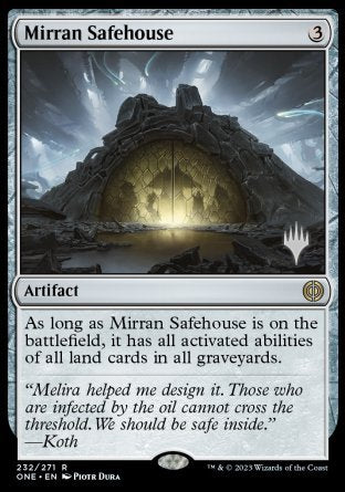 Mirran Safehouse (Promo Pack) [Phyrexia: All Will Be One Promos] | Good Games North