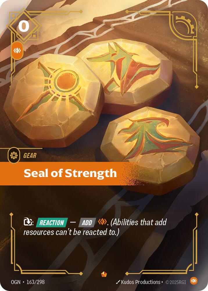 Seal of Strength 163/298 (Origins)  - Foil | Good Games North