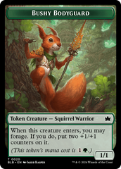 Food // Bushy Bodyguard Double-Sided Token [Bloomburrow Tokens] | Good Games North