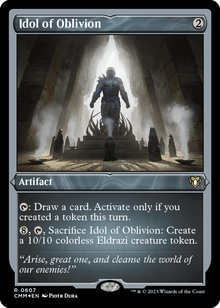Idol of Oblivion (Foil Etched) [Commander Masters] | Good Games North