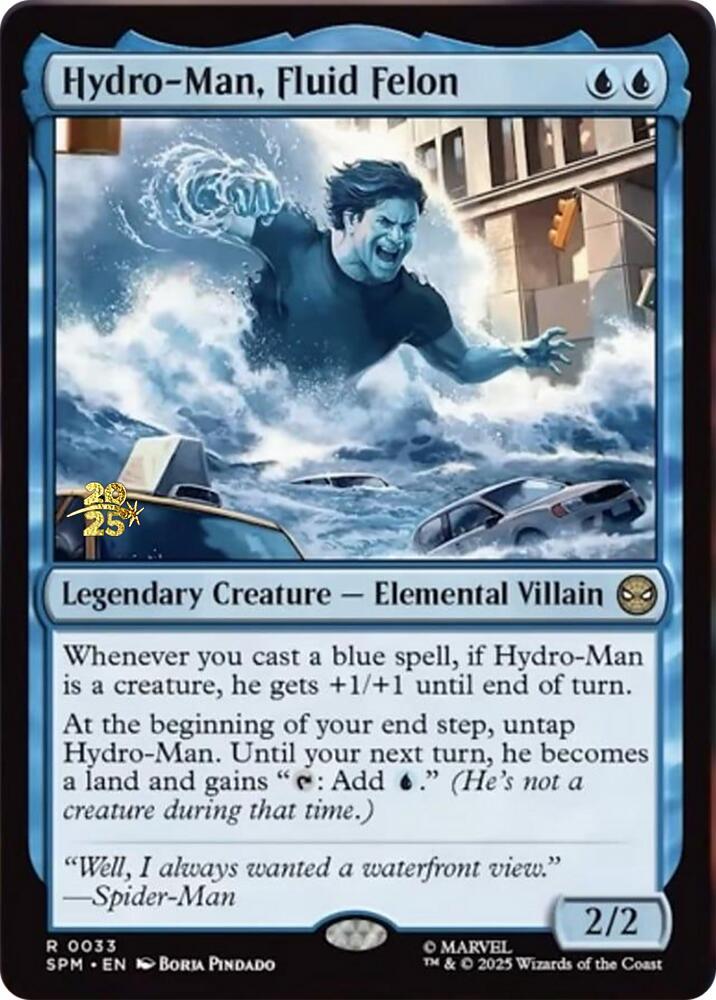 Hydro Man Fluid Felon 33s/73 (Prerelease Cards)  - Foil | Good Games North
