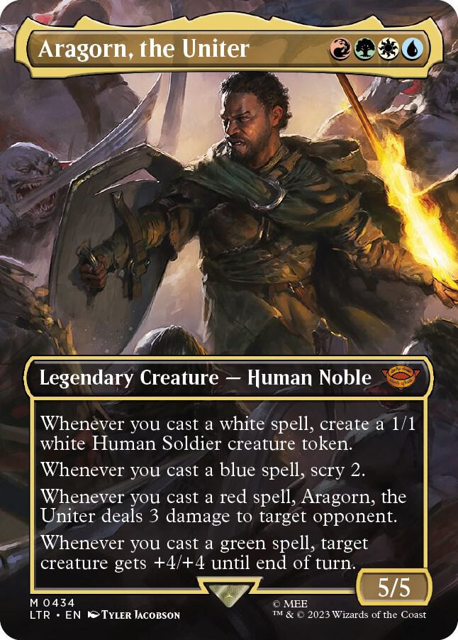 Aragorn the Uniter Borderless (Universes Beyond: The Lord of the Rings: Tales of Middle-earth)  | Good Games North