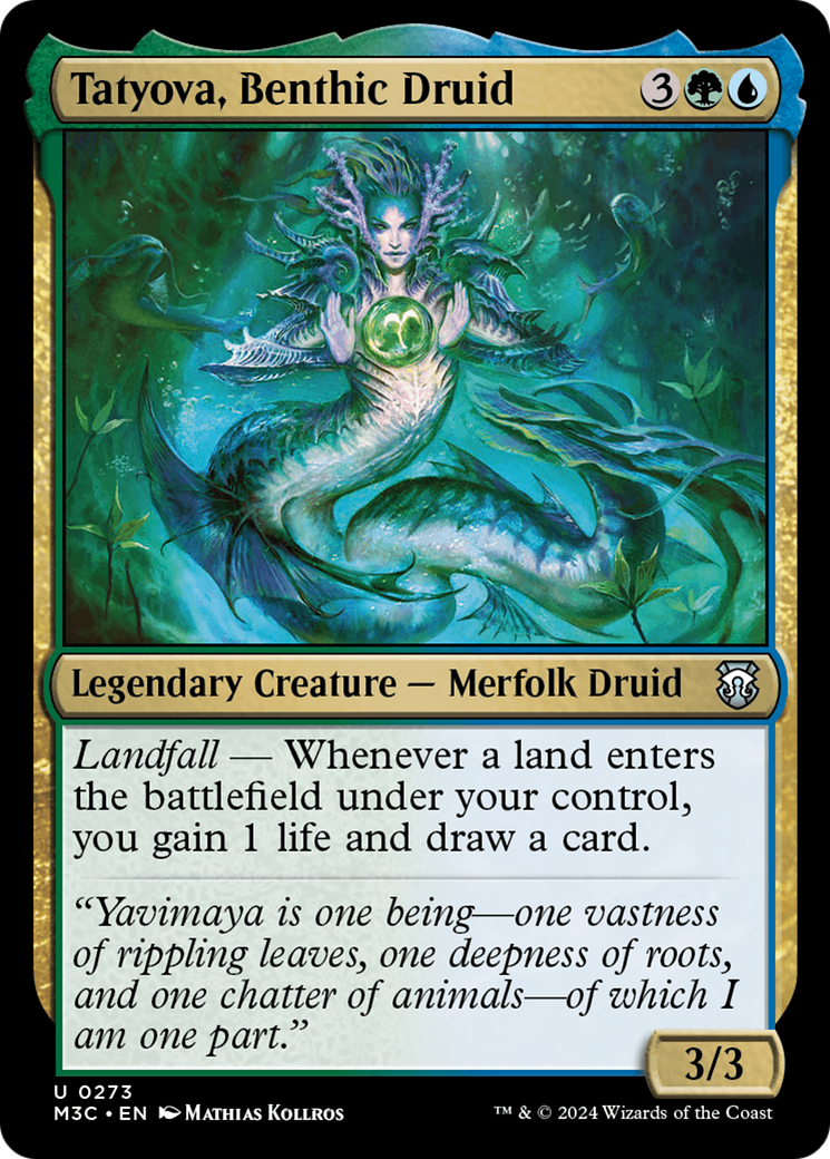 Tatyova, Benthic Druid (Ripple Foil) [Modern Horizons 3 Commander] | Good Games North