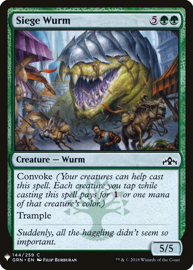 Siege Wurm [Mystery Booster] | Good Games North