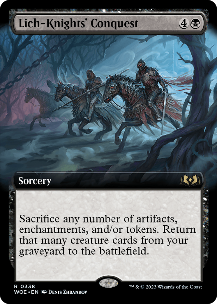 Lich-Knights' Conquest (Extended Art) [Wilds of Eldraine] | Good Games North