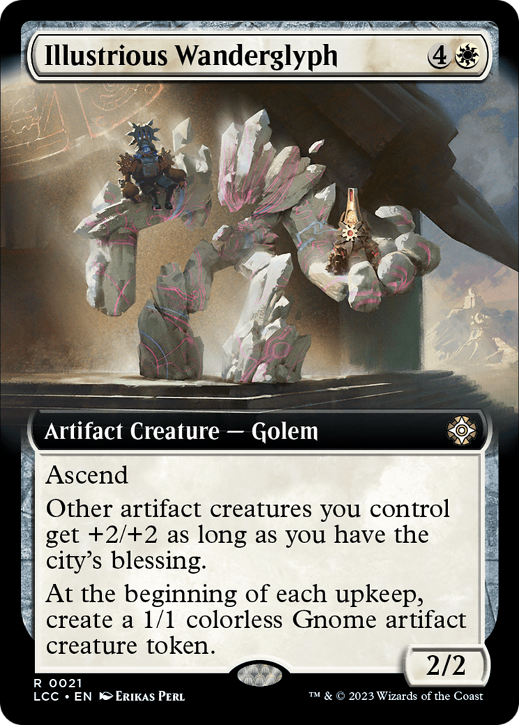 Illustrious Wanderglyph (Extended Art) [The Lost Caverns of Ixalan Commander] | Good Games North