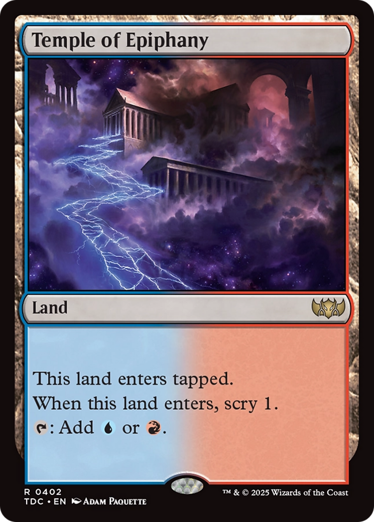 Temple of Epiphany [Tarkir: Dragonstorm Commander] | Good Games North