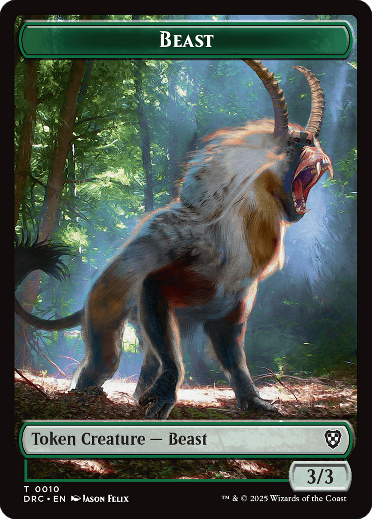 Beast (0010) // Servo Double-Sided Token [Aetherdrift Tokens] | Good Games North