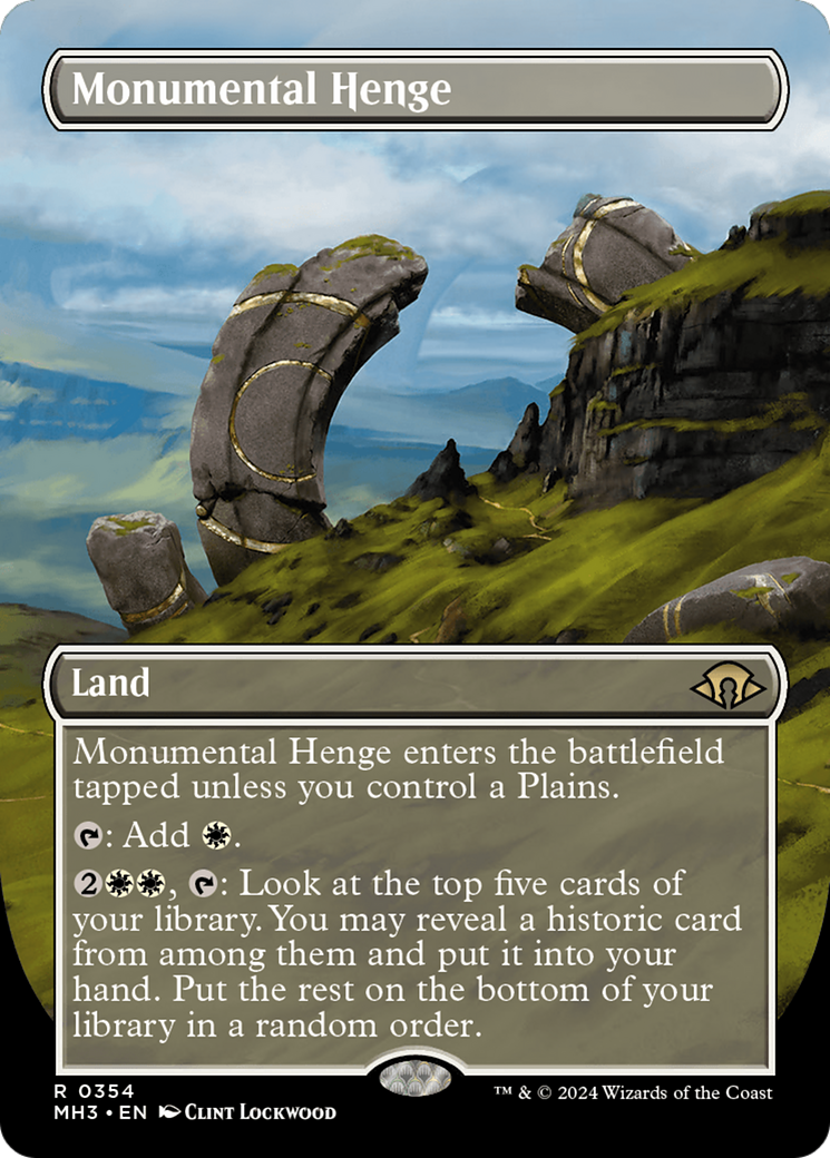 Monumental Henge (Borderless) [Modern Horizons 3] | Good Games North