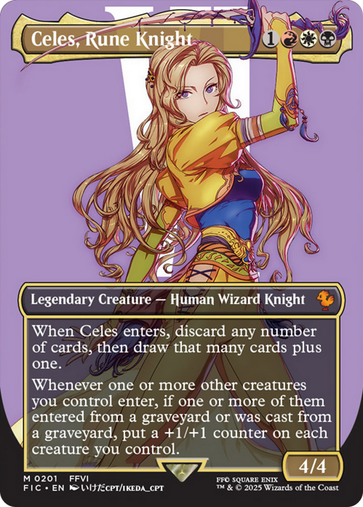Celes, Rune Knight (Borderless) [FINAL FANTASY Commander] | Good Games North