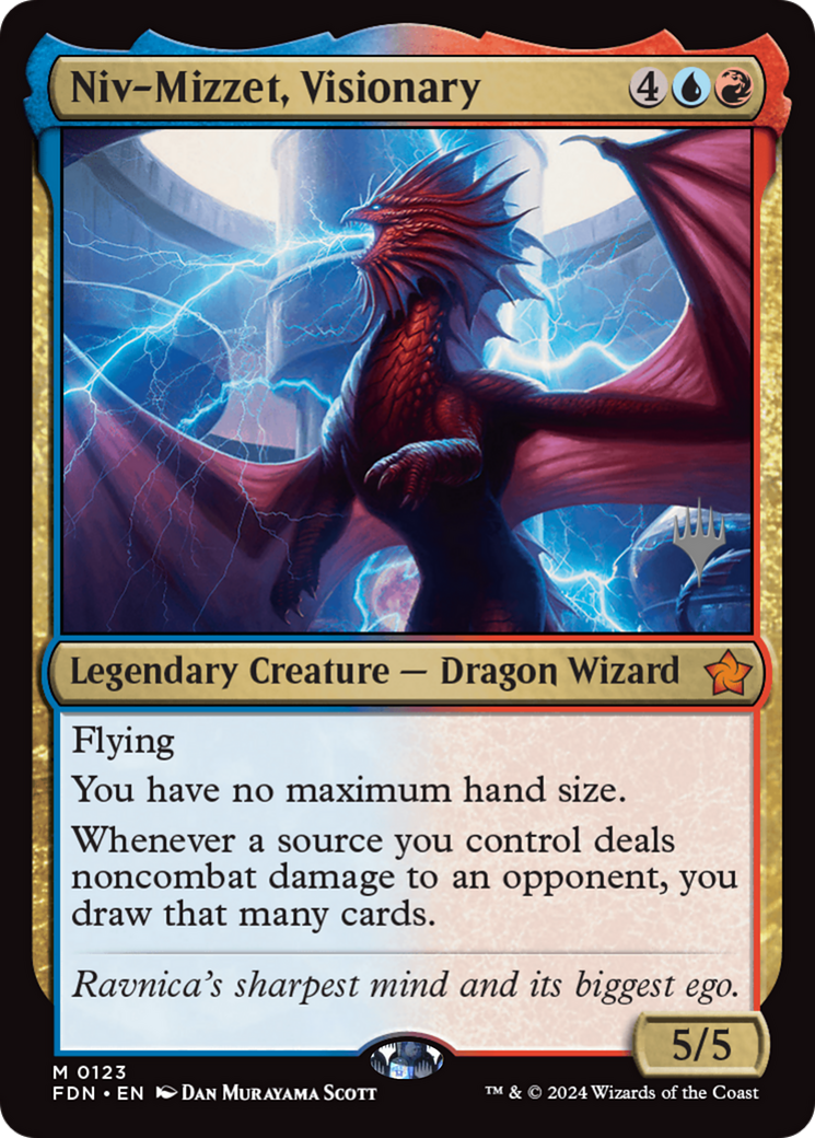Niv-Mizzet, Visionary (Promo Pack) [Duskmourn: House of Horror Promos] | Good Games North