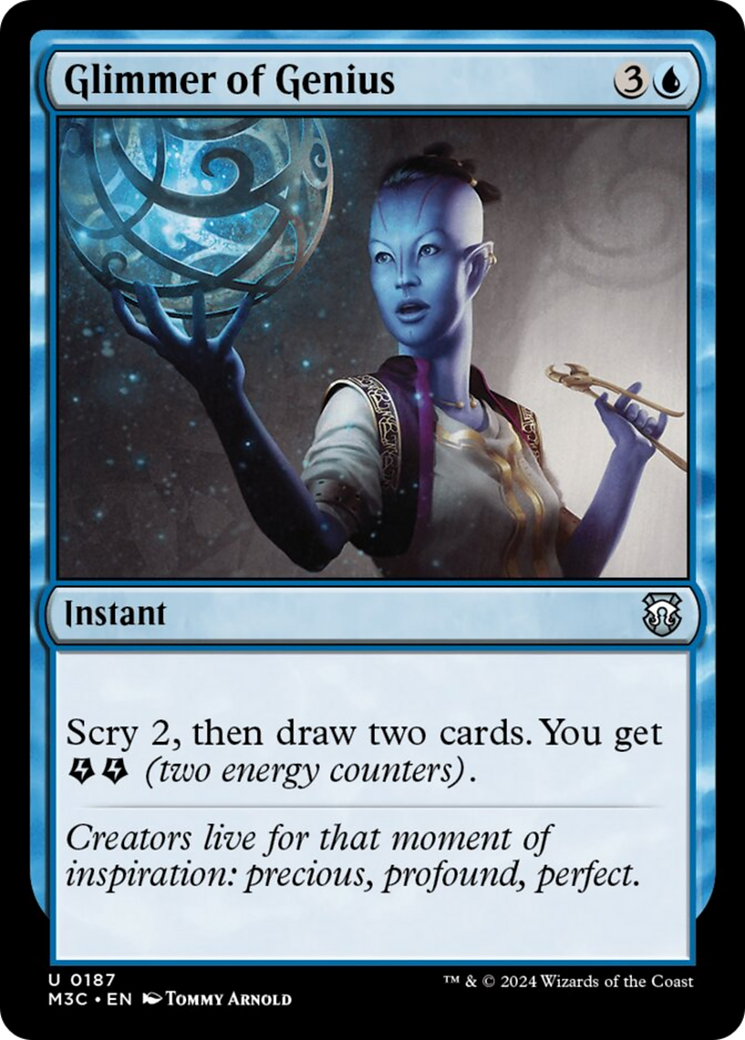 Glimmer of Genius (Ripple Foil) [Modern Horizons 3 Commander] | Good Games North