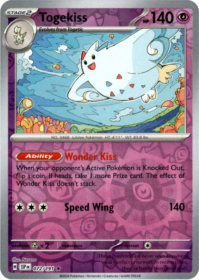 Togekiss (072/191) [Scarlet & Violet: Surging Sparks] | Good Games North