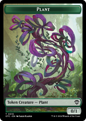 Plant Warrior // Plant Double-Sided Token [Outlaws of Thunder Junction Commander Tokens] | Good Games North