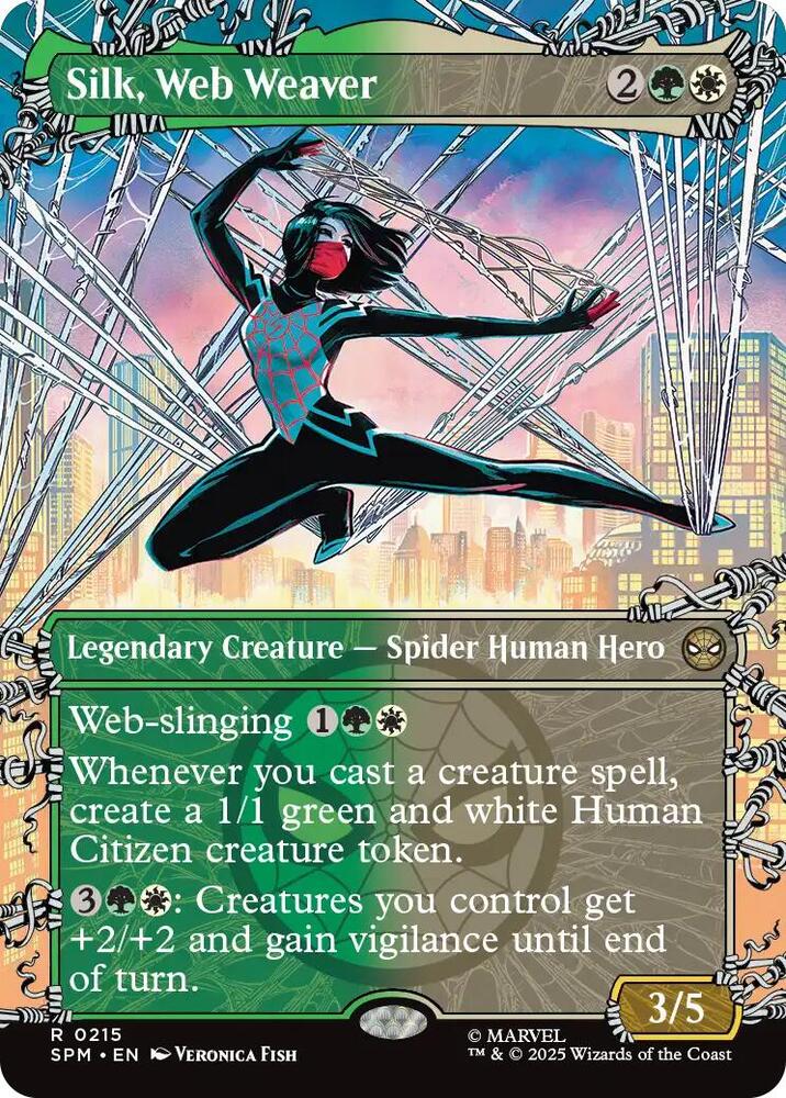 Silk, Web Weaver 215/198 (Marvel's Spider-Man)  - Showcase | Good Games North